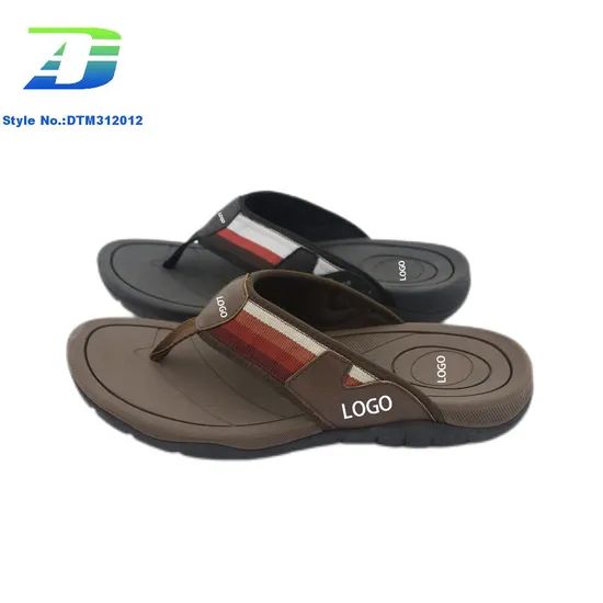 Summer New Wear-Resistant and Odor Resistant Beach Slippers Sandal Men's Herringbone Slippers