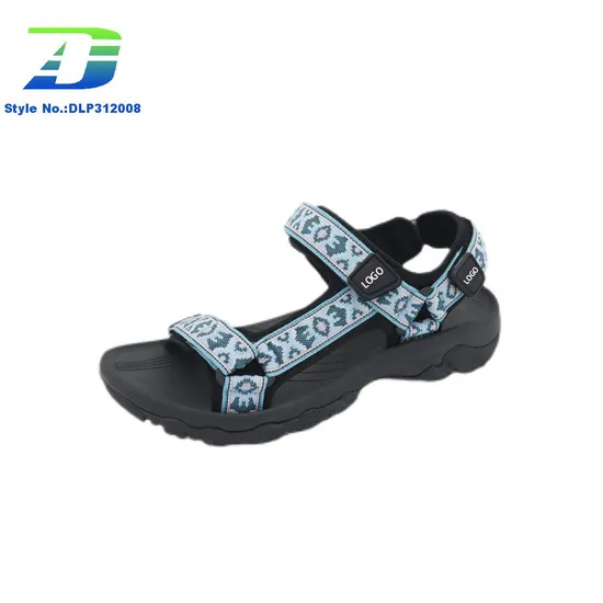 Custom Pattern Webbing Upper Women Men's Lightweight Sandals Outdoor Casual Sandal for Beach Travel