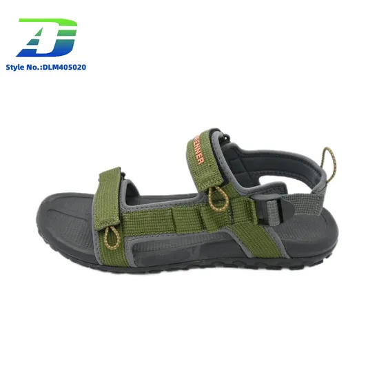 Stylish Men's Woven Strap Sandal with Adjustable Magic Buckle