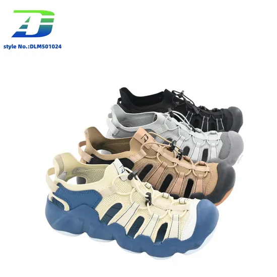 Fashionable Color-Blocked Closed-Toe Men's Outdoor Sandal for Adventurers
