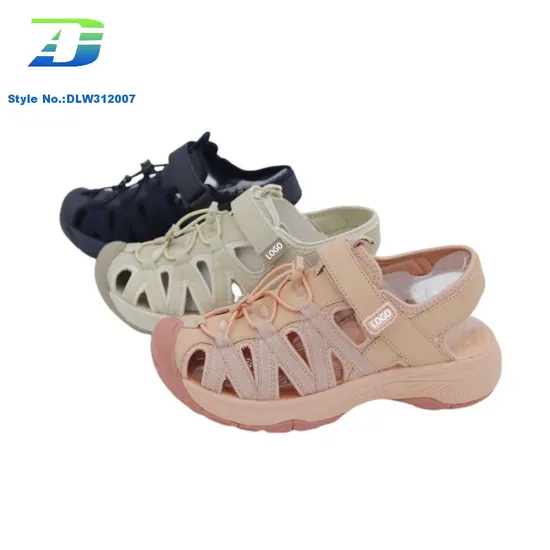 2024 New Women's Anti-Skid Anti-Collision Outdoor Sandal PU and Webbing Hiking Shoes